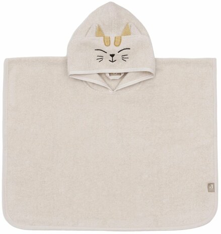Jollein Badponcho Badstof Charlie Cat