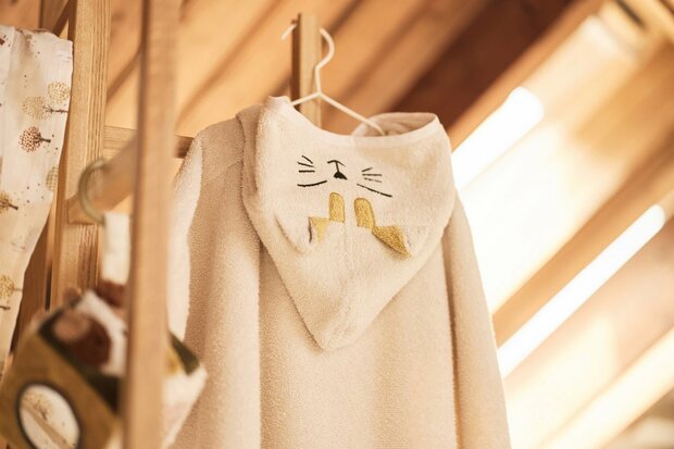Jollein Badponcho Badstof Charlie Cat