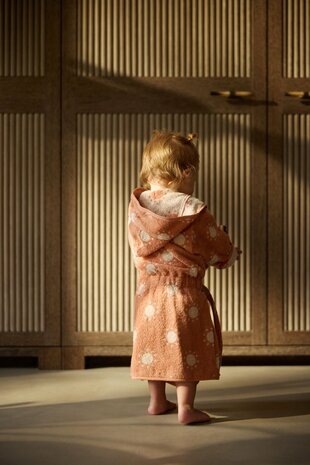 Jollein Badjas - 100% Badstof - 1-2 jaar - Jacquard - Sun