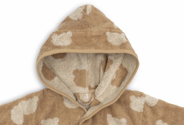 Jollein Badjas - 100% Badstof - 1-2 jaar - Jacquard - Teddy Bear