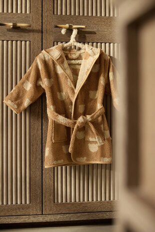 Jollein Badjas - 100% Badstof - 1-2 jaar - Jacquard - Teddy Bear