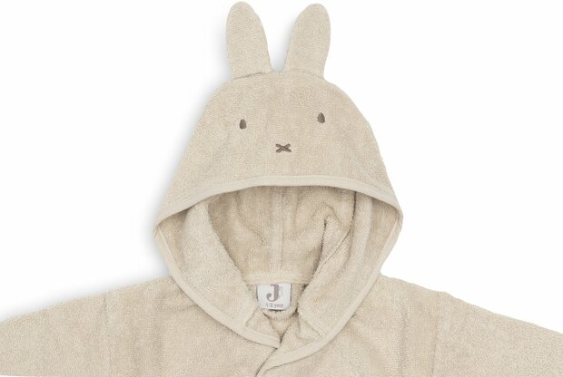 Jollein Badjas - 100% Badstof - 1-2 jaar - Miffy Warm - Sand
