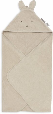 Jollein Badcape Jersey / Badstof - 75x75 cm - Miffy Warm - Sand