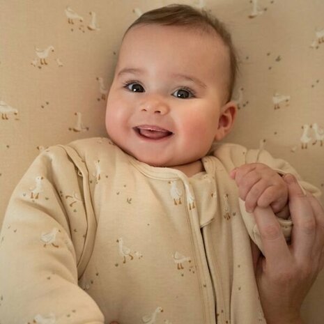 Little Dutcht Slaapzak winter &ndash; Beige &ndash; Maat 60 cm &ndash; Newborn Naturals &ndash; Little Goose