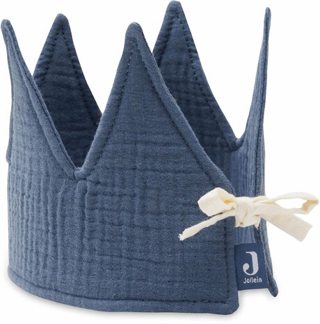 Jollein Verjaardagskroon - Hydrofiel blauw