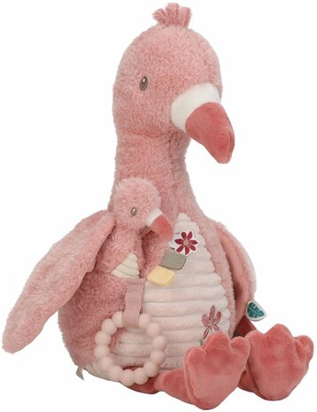 Little Dutch  Activiteitenknuffel Flamingo - Roze