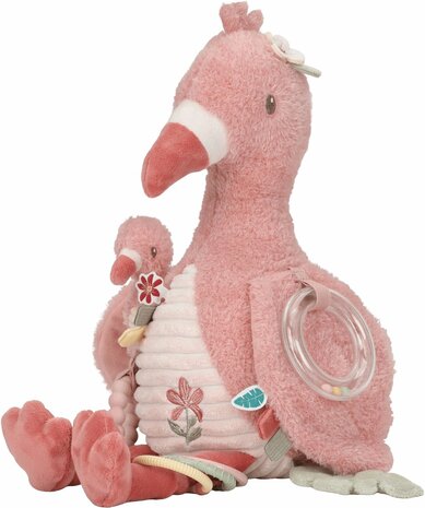 Little Dutch  Activiteitenknuffel Flamingo - Roze