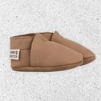 Baby Dutch nubuck slofje taupe