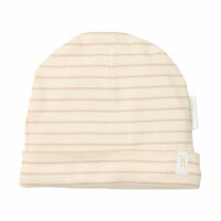 Little Dutch Babymutsje - Beige - Newborn Naturals - Stripe